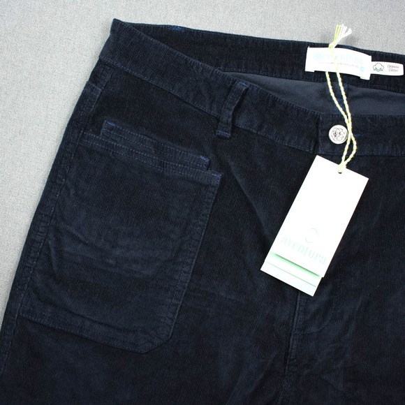 Aventura Ryder Pant Corduroy Wide Leg Crop Boho Organic Cotton Trousers Women 14 - Picture 1 of 12
